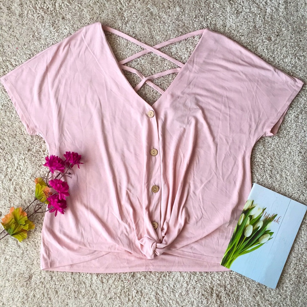 Apricot | Knot Front Top